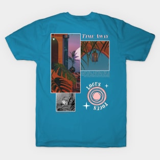 Fantasy "TIME AWAY" holiday graphic design T-Shirt